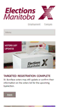 Mobile Screenshot of electionsmanitoba.ca